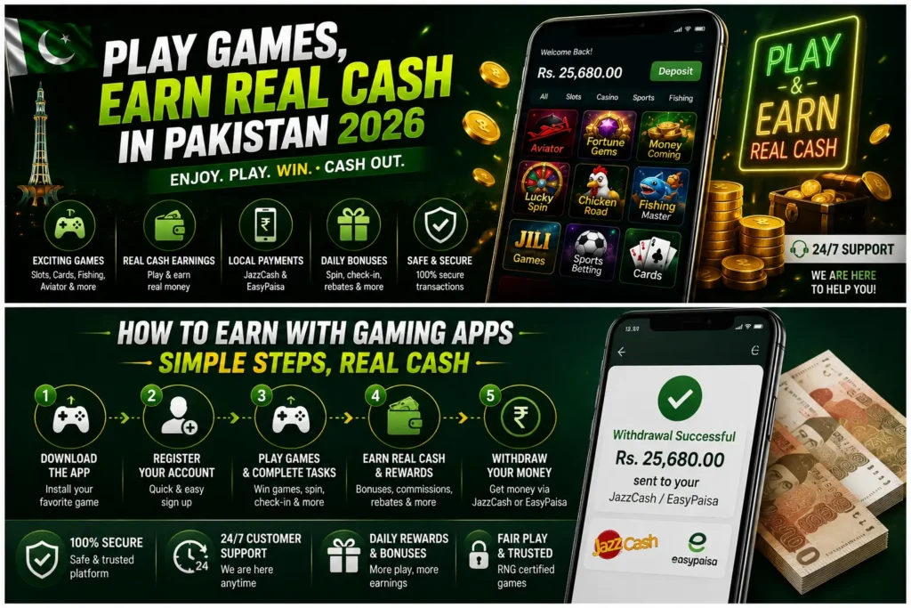 Top 10 Earning Games in Pakistan 2026
